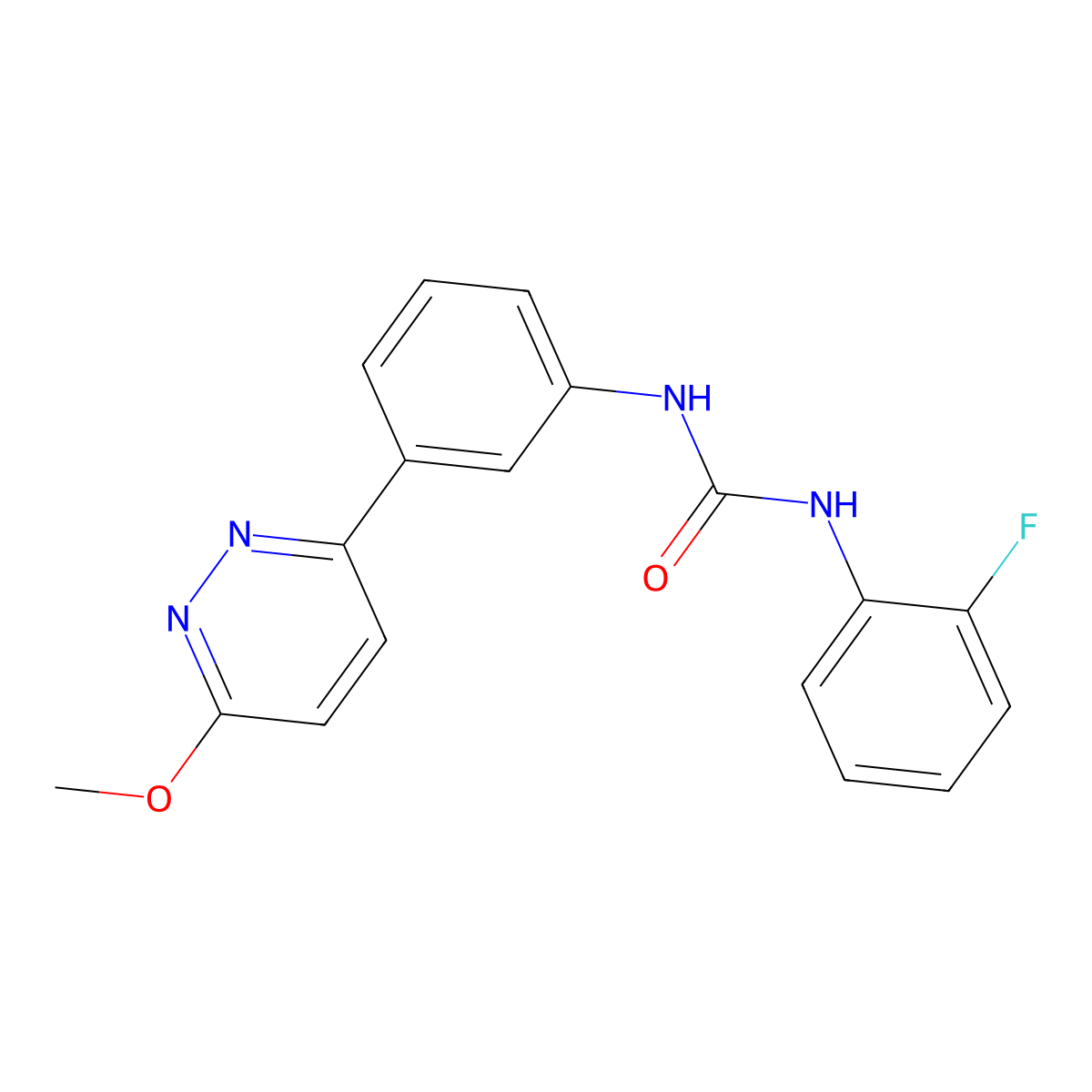 1-(2-Fluorophenyl)-3-(3-(6-methoxypyridazin-3-yl)phenyl)urea molecular structure, CAS 1049294-85-0
