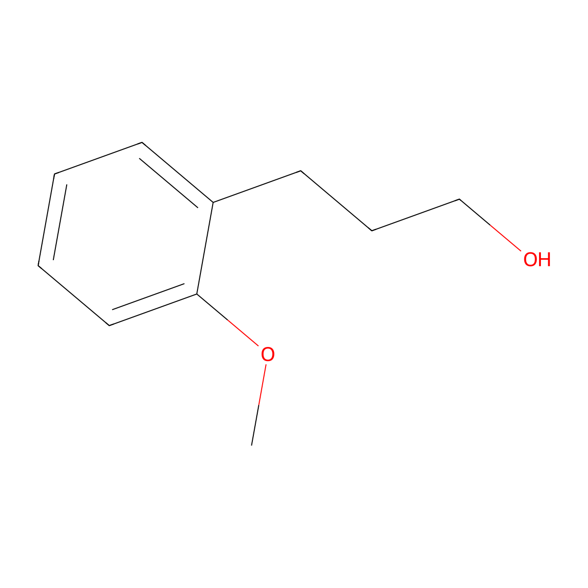 3-(2-Methoxy-phenyl)-propan-1-ol molecular structure, CAS 10493-37-5