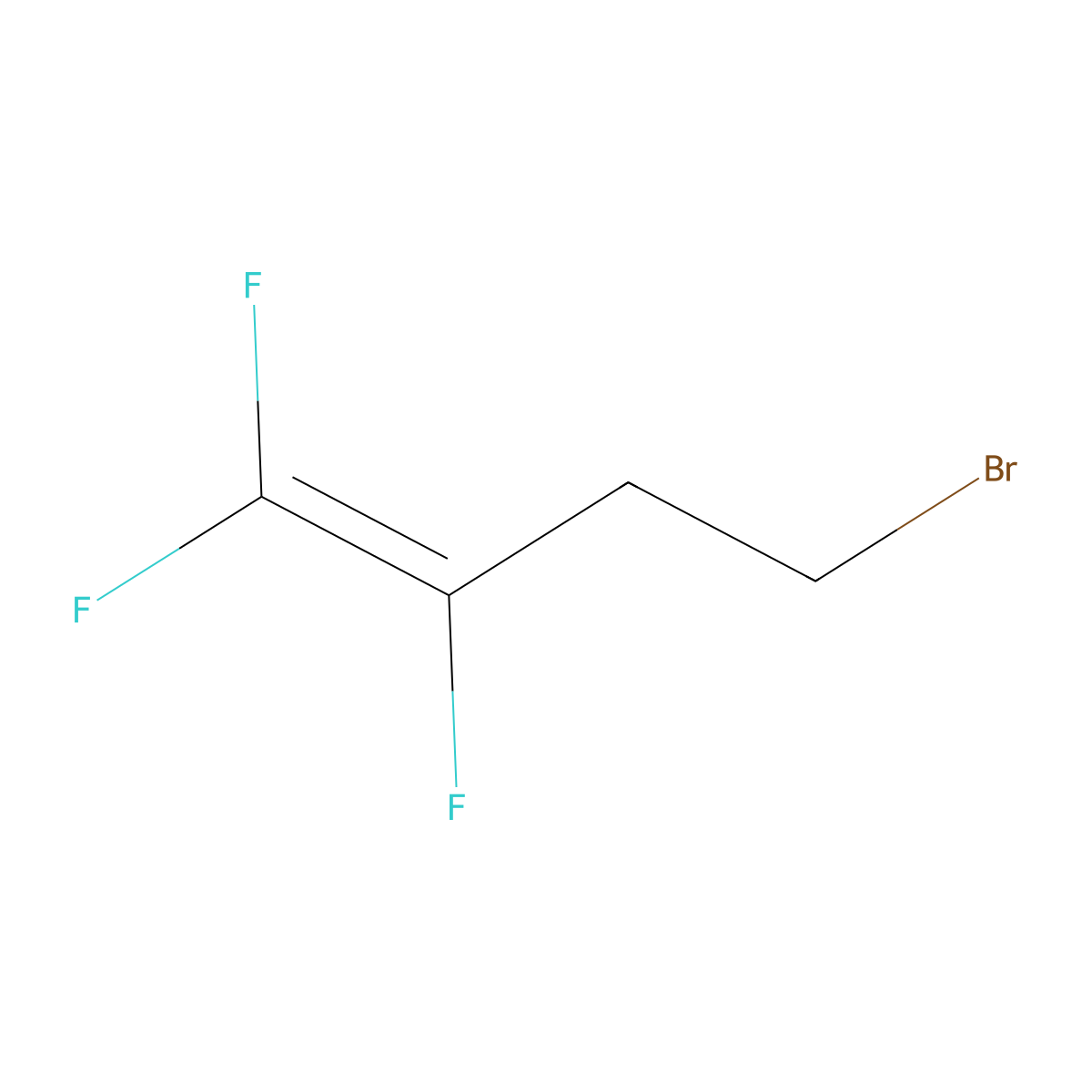 4-Bromo-1,1,2-trifluorobut-1-ene molecular structure, CAS 10493-44-4