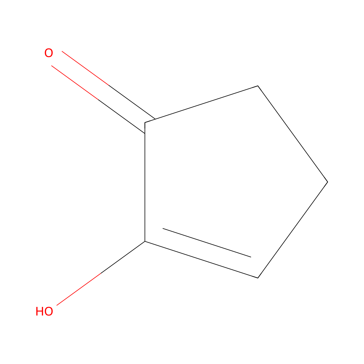 2-Hydroxy-2-cyclopenten-1-one molecular structure, CAS 10493-98-8