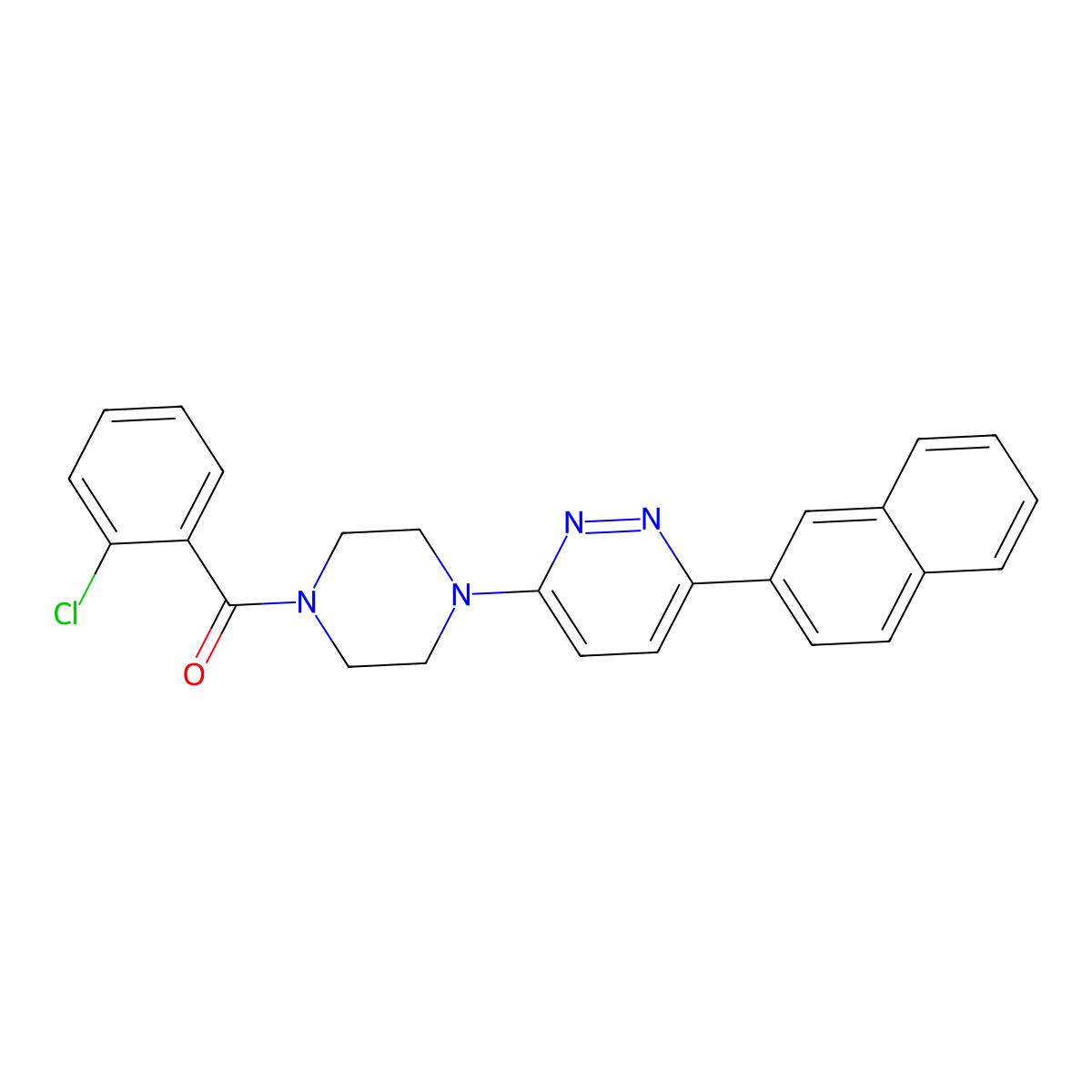 3-[4-(2-Chlorobenzoyl)piperazin-1-yl]-6-(naphthalen-2-yl)pyridazine molecular structure, CAS 1049301-98-5