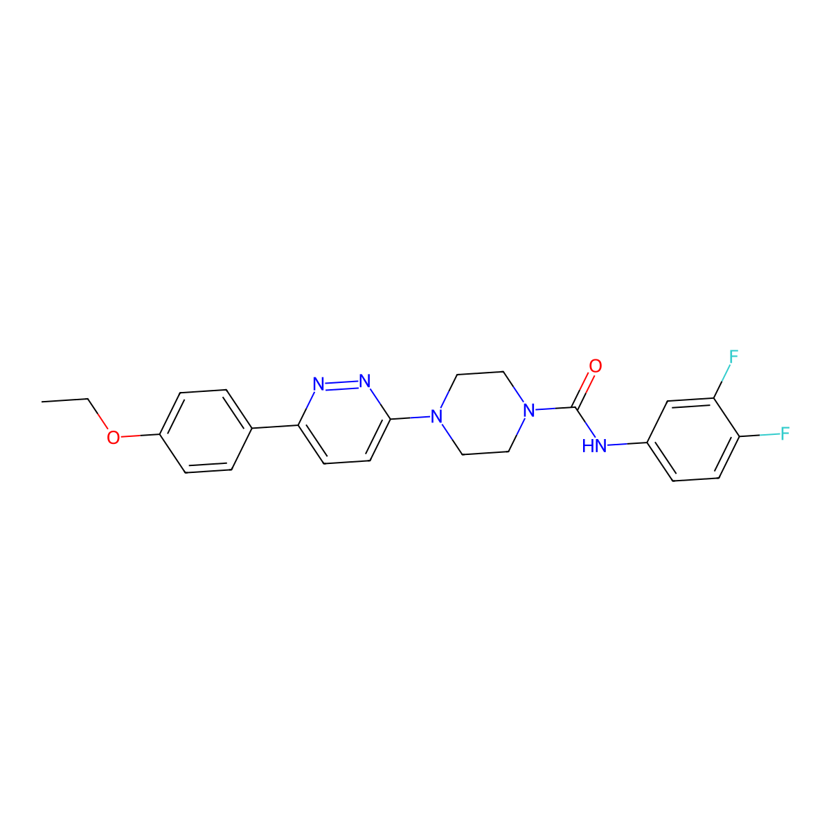 N-(3,4-difluorophenyl)-4-[6-(4-ethoxyphenyl)pyridazin-3-yl]piperazine-1-carboxamide molecular structure, CAS 1049303-99-2