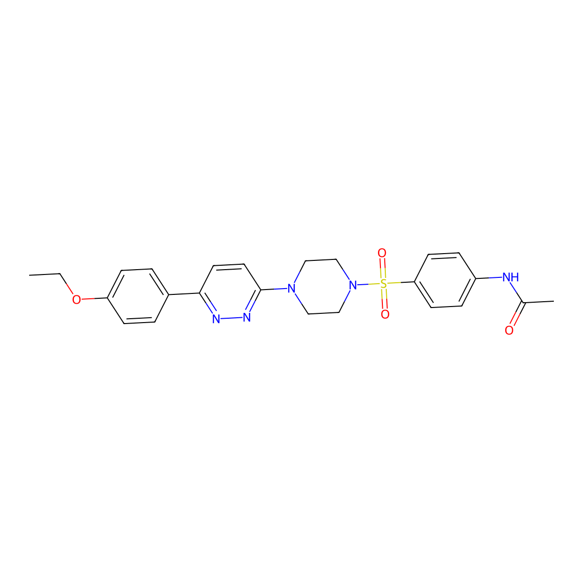 N-[4-({4-[6-(4-ethoxyphenyl)pyridazin-3-yl]piperazin-1-yl}sulfonyl)phenyl]acetamide molecular structure, CAS 1049316-31-5