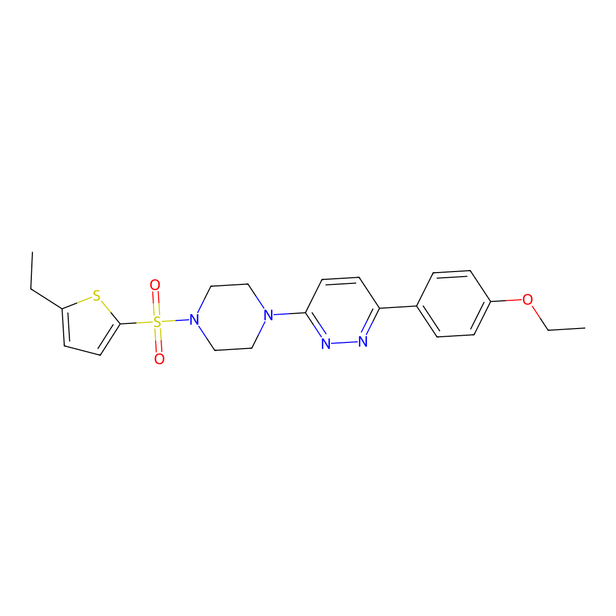 3-(4-Ethoxyphenyl)-6-{4-[(5-ethylthiophen-2-yl)sulfonyl]piperazin-1-yl}pyridazine molecular structure, CAS 1049316-96-2