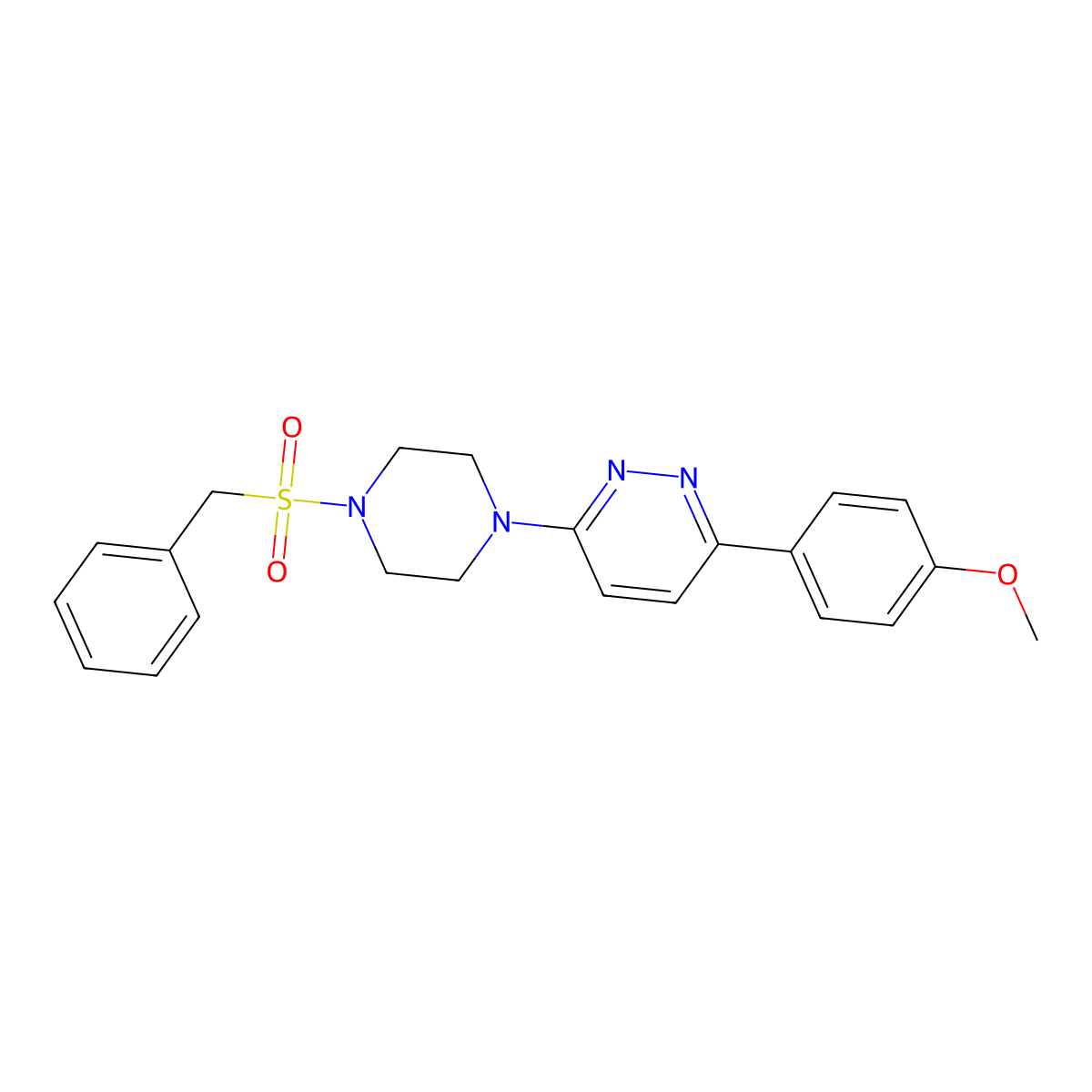 3-(4-(Benzylsulfonyl)piperazin-1-yl)-6-(4-methoxyphenyl)pyridazine molecular structure, CAS 1049338-71-7