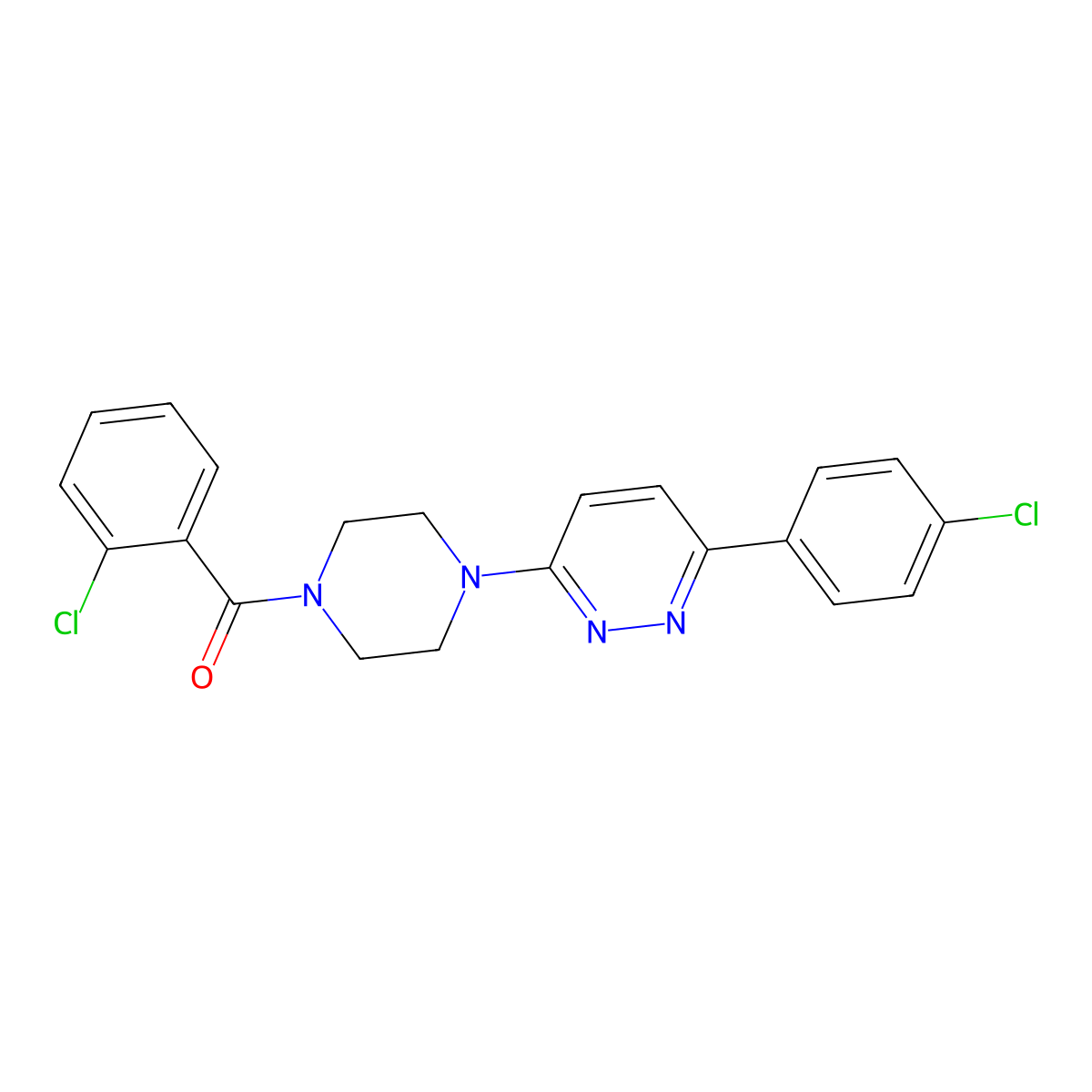 3-[4-(2-Chlorobenzoyl)piperazin-1-yl]-6-(4-chlorophenyl)pyridazine molecular structure, CAS 1049340-97-7
