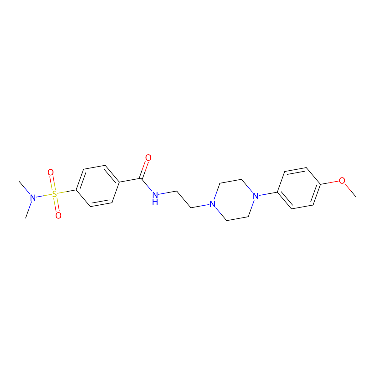 4-(dimethylsulfamoyl)-N-{2-[4-(4-methoxyphenyl)piperazin-1-yl]ethyl}benzamide molecular structure, CAS 1049345-24-5
