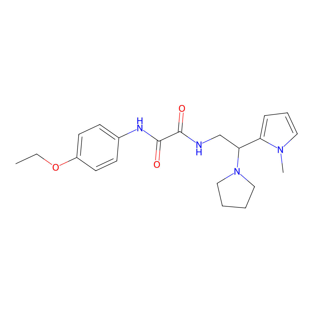 N1-(4-ethoxyphenyl)-N2-(2-(1-methyl-1H-pyrrol-2-yl)-2-(pyrrolidin-1-yl)ethyl)oxalamide molecular structure, CAS 1049349-77-0
