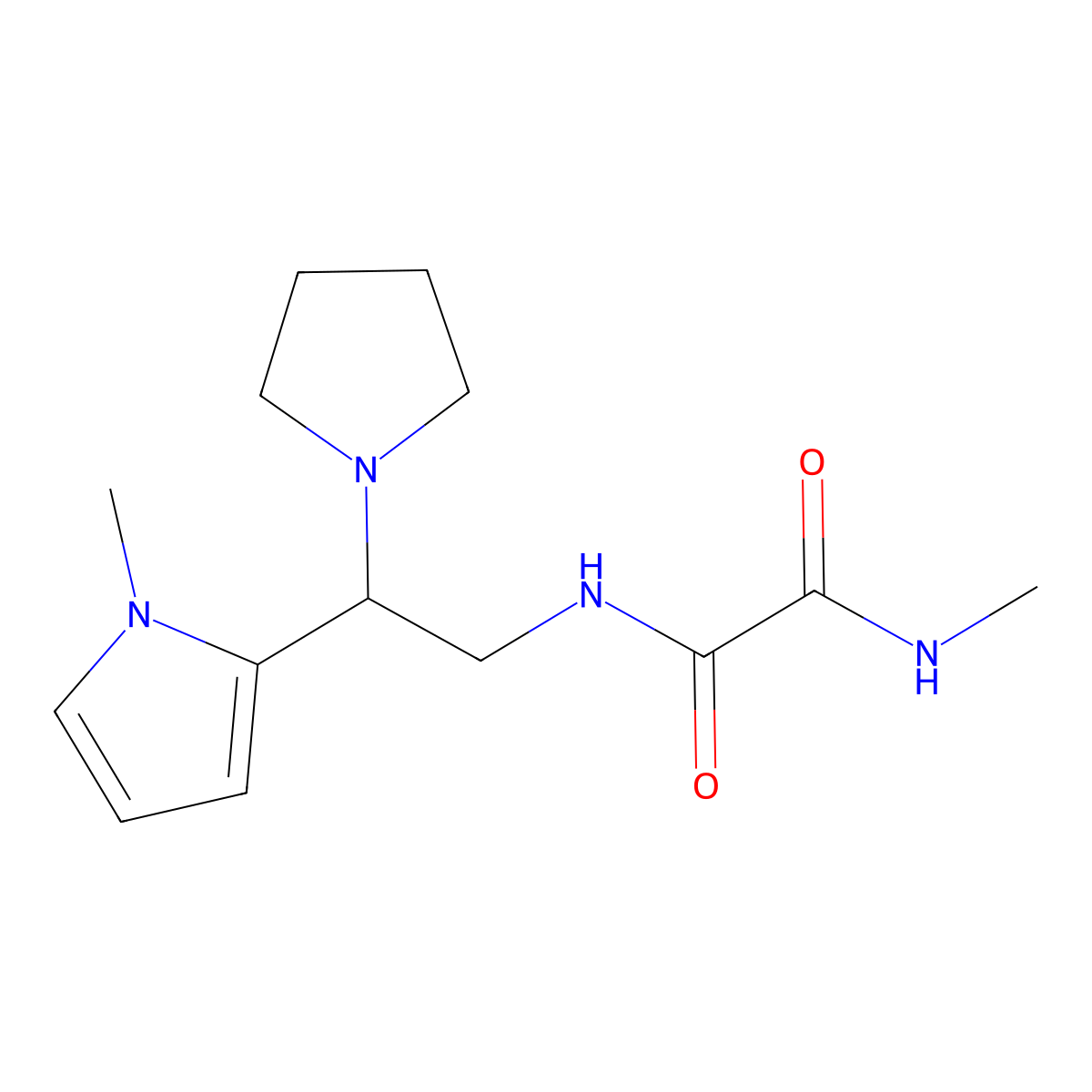 N1-methyl-N2-(2-(1-methyl-1H-pyrrol-2-yl)-2-(pyrrolidin-1-yl)ethyl)oxalamide molecular structure, CAS 1049350-27-7