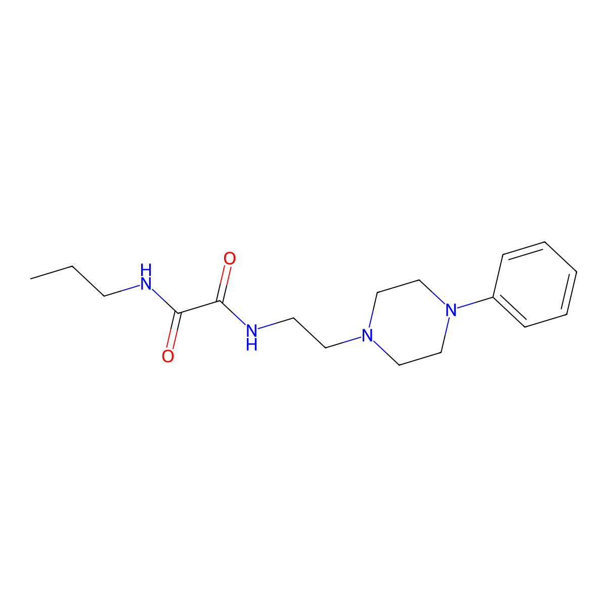 N1-(2-(4-phenylpiperazin-1-yl)ethyl)-N2-propyloxalamide molecular structure, CAS 1049368-81-1