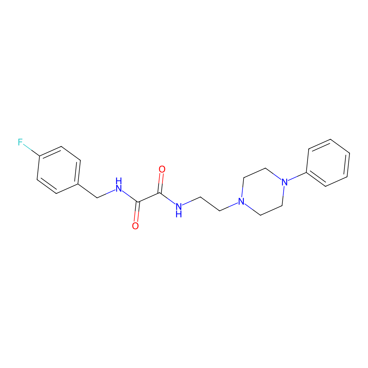 N1-(4-fluorobenzyl)-N2-(2-(4-phenylpiperazin-1-yl)ethyl)oxalamide molecular structure, CAS 1049368-93-5