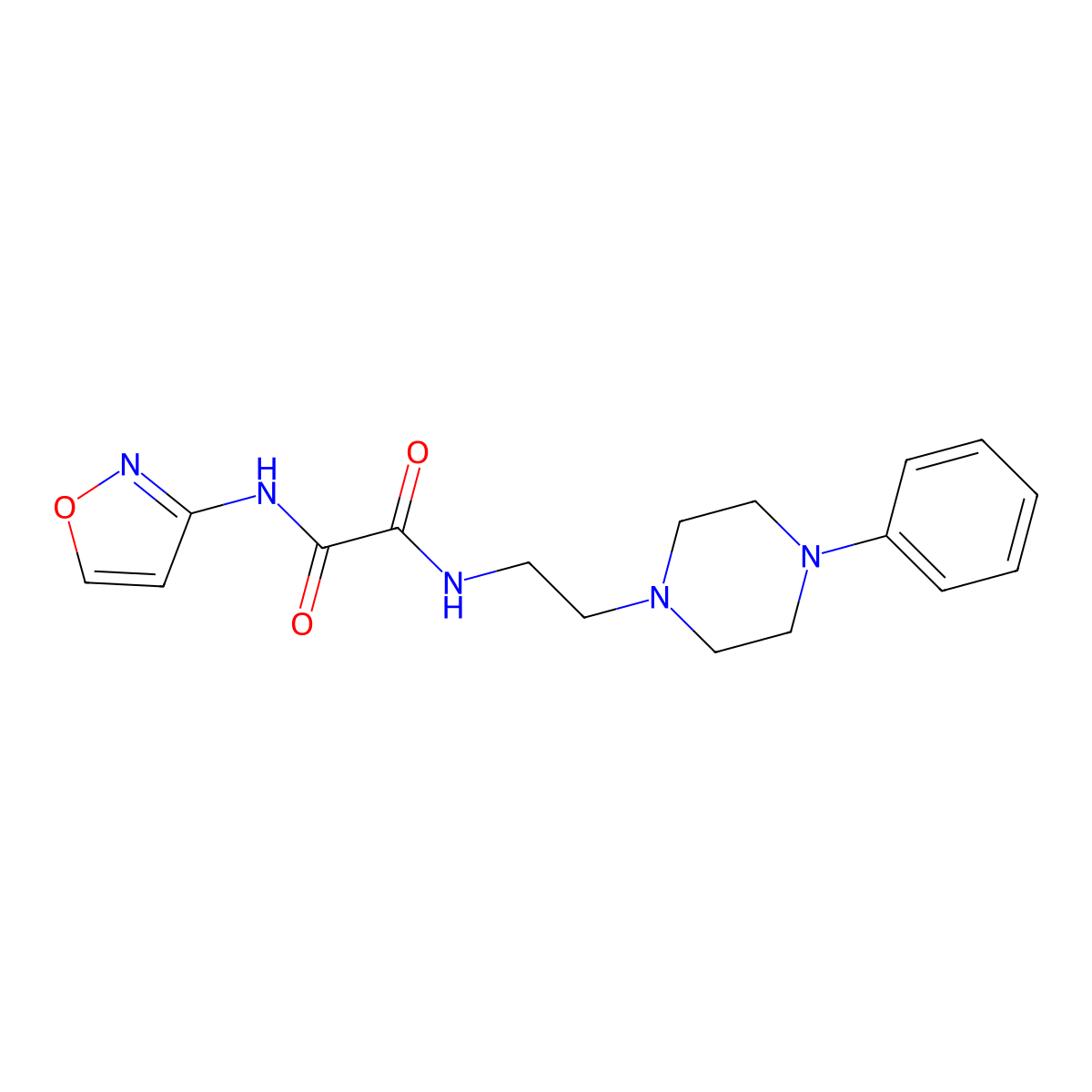 N1-(isoxazol-3-yl)-N2-(2-(4-phenylpiperazin-1-yl)ethyl)oxalamide molecular structure, CAS 1049368-98-0
