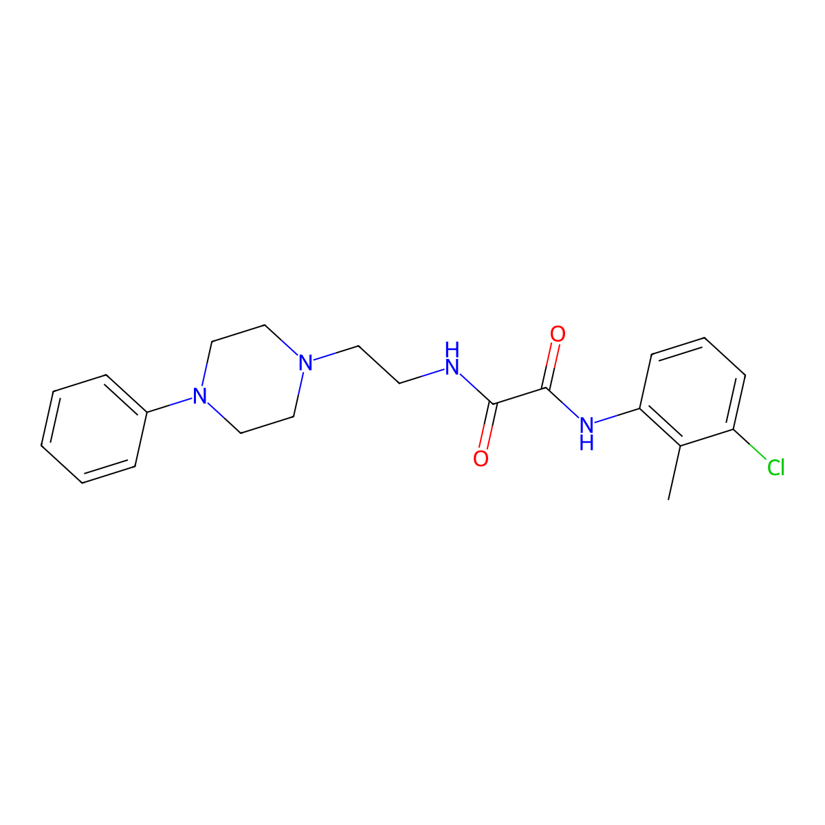 N1-(3-chloro-2-methylphenyl)-N2-(2-(4-phenylpiperazin-1-yl)ethyl)oxalamide molecular structure, CAS 1049369-60-9