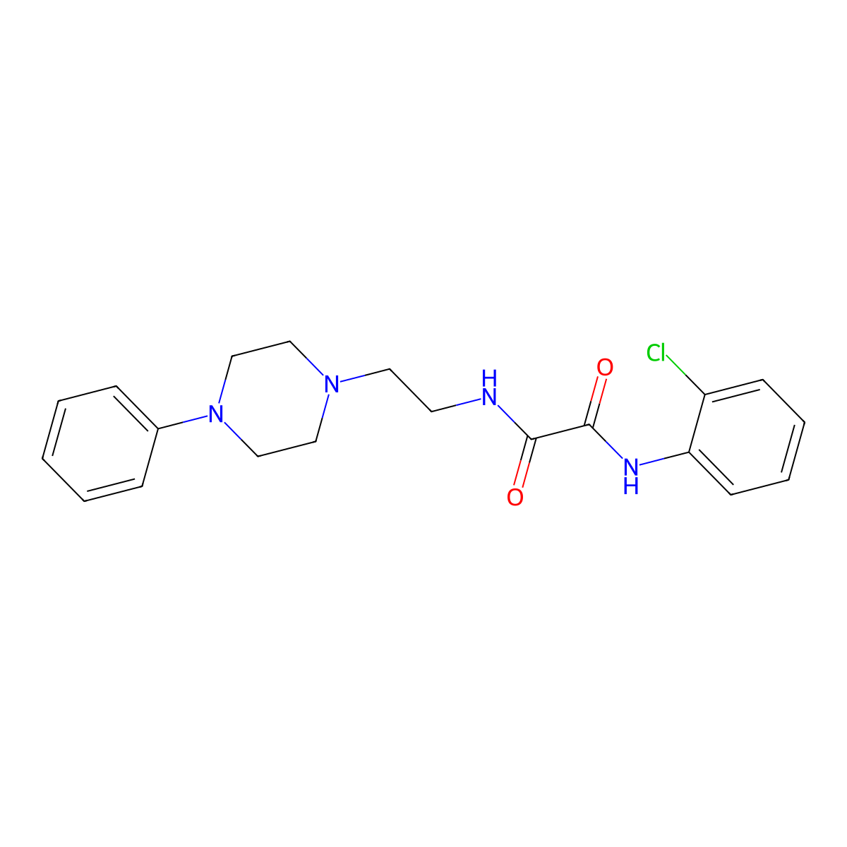 N1-(2-chlorophenyl)-N2-(2-(4-phenylpiperazin-1-yl)ethyl)oxalamide molecular structure, CAS 1049369-73-4
