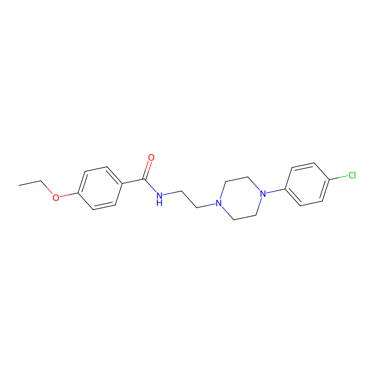 N-{2-[4-(4-chlorophenyl)piperazin-1-yl]ethyl}-4-ethoxybenzamide molecular structure, CAS 1049371-98-3