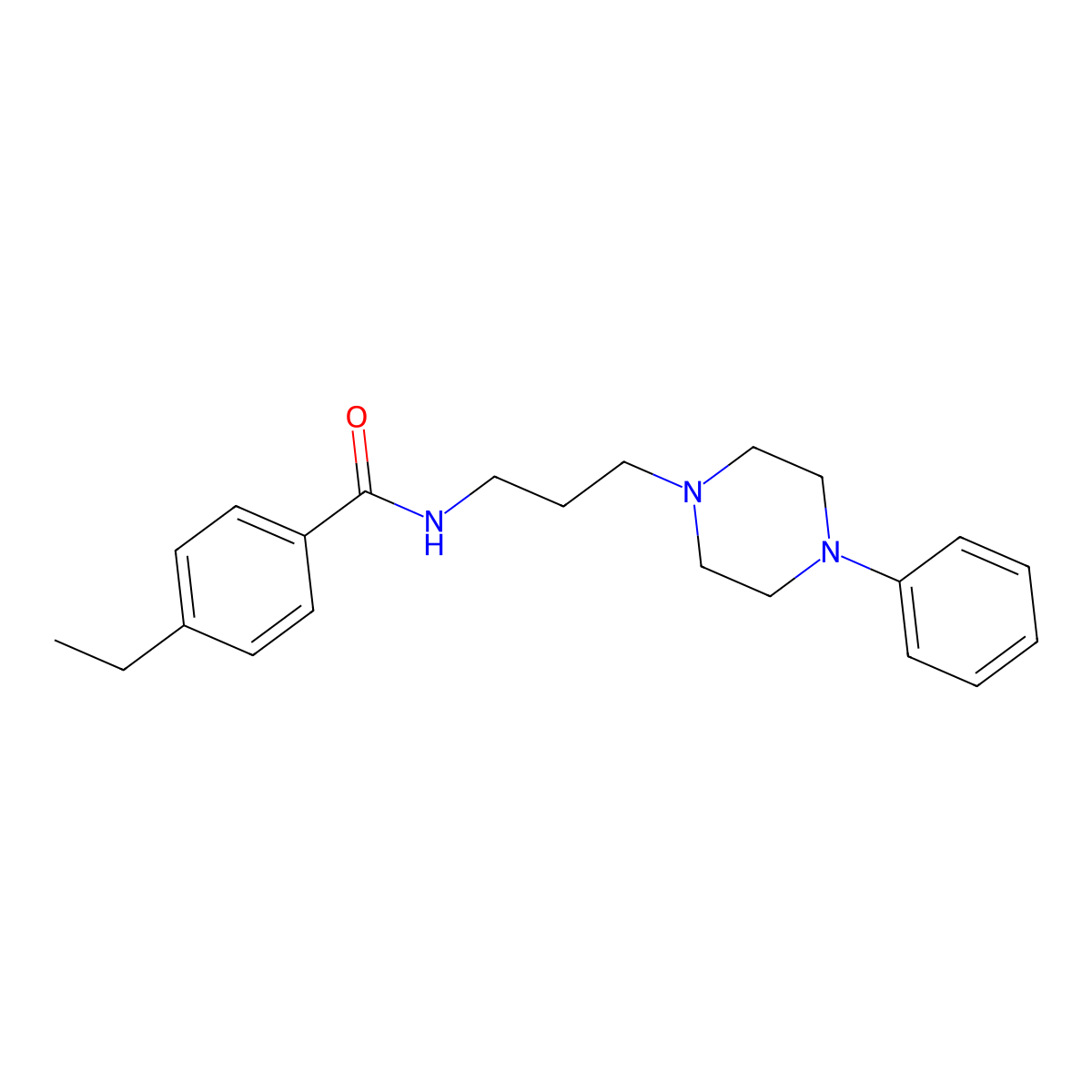 4-ethyl-N-(3-(4-phenylpiperazin-1-yl)propyl)benzamide molecular structure, CAS 1049373-67-2