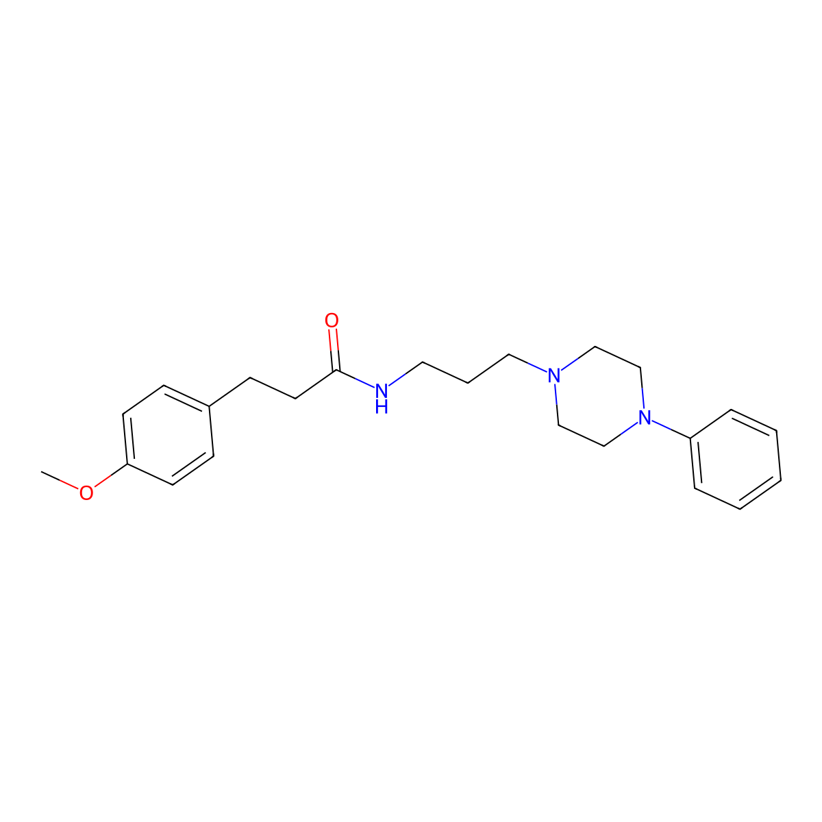3-(4-methoxyphenyl)-N-[3-(4-phenylpiperazin-1-yl)propyl]propanamide molecular structure, CAS 1049373-74-1