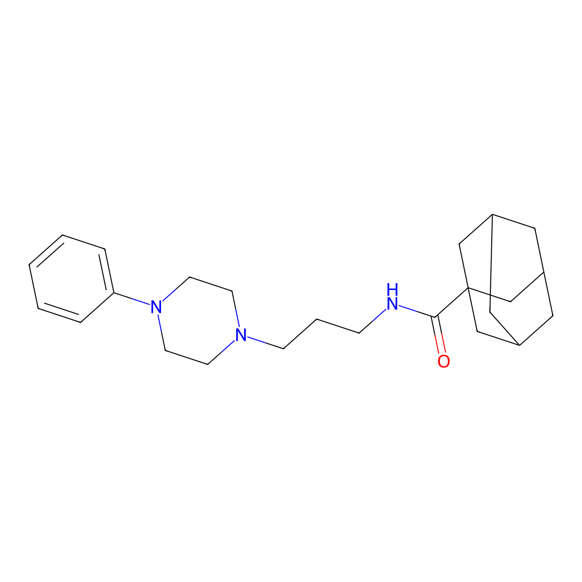 N-[3-(4-phenylpiperazin-1-yl)propyl]adamantane-1-carboxamide molecular structure, CAS 1049373-81-0