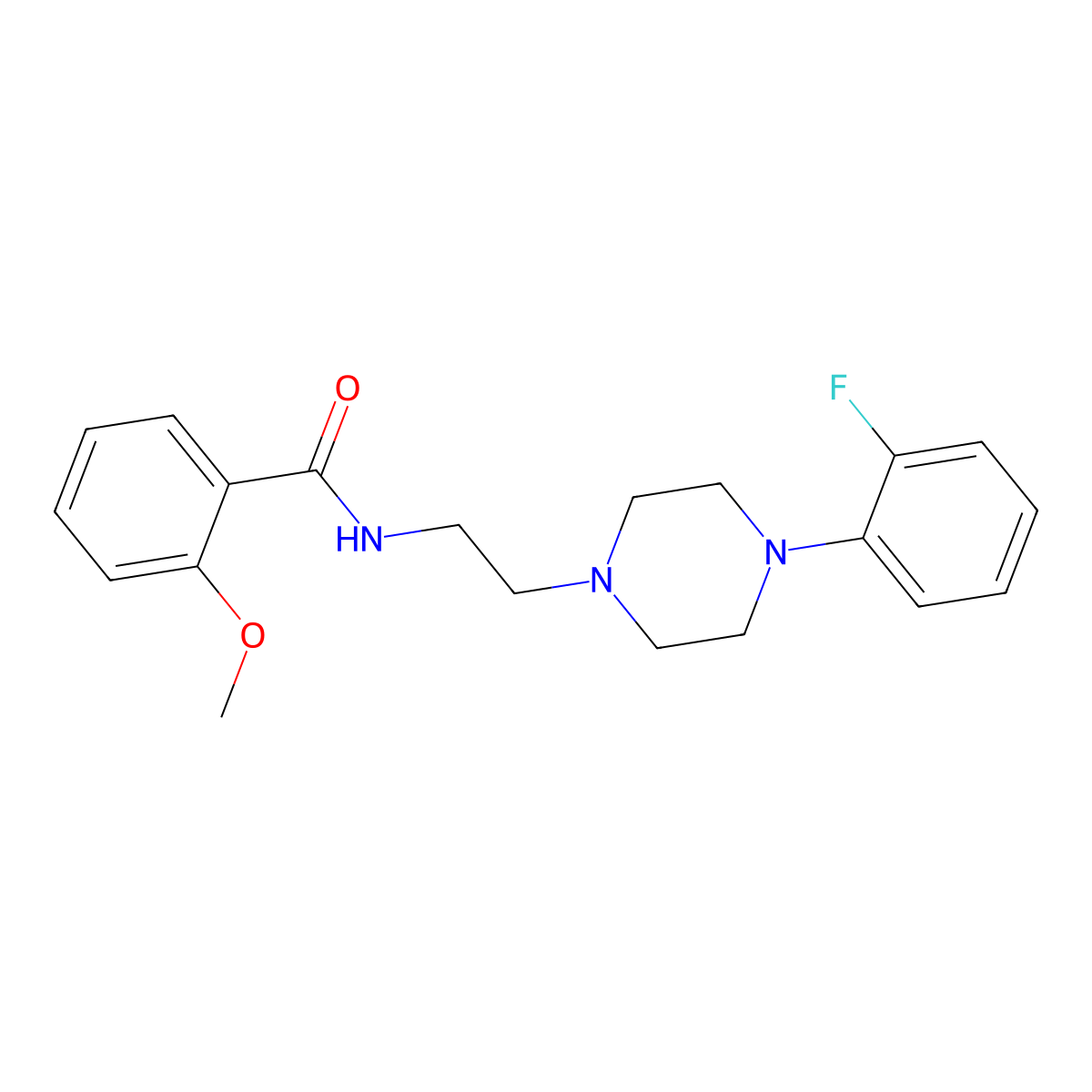 N-(2-(4-(2-fluorophenyl)piperazin-1-yl)ethyl)-2-methoxybenzamide molecular structure, CAS 1049374-33-5