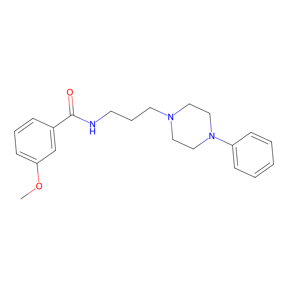 3-methoxy-N-[3-(4-phenylpiperazin-1-yl)propyl]benzamide molecular structure, CAS 1049374-62-0