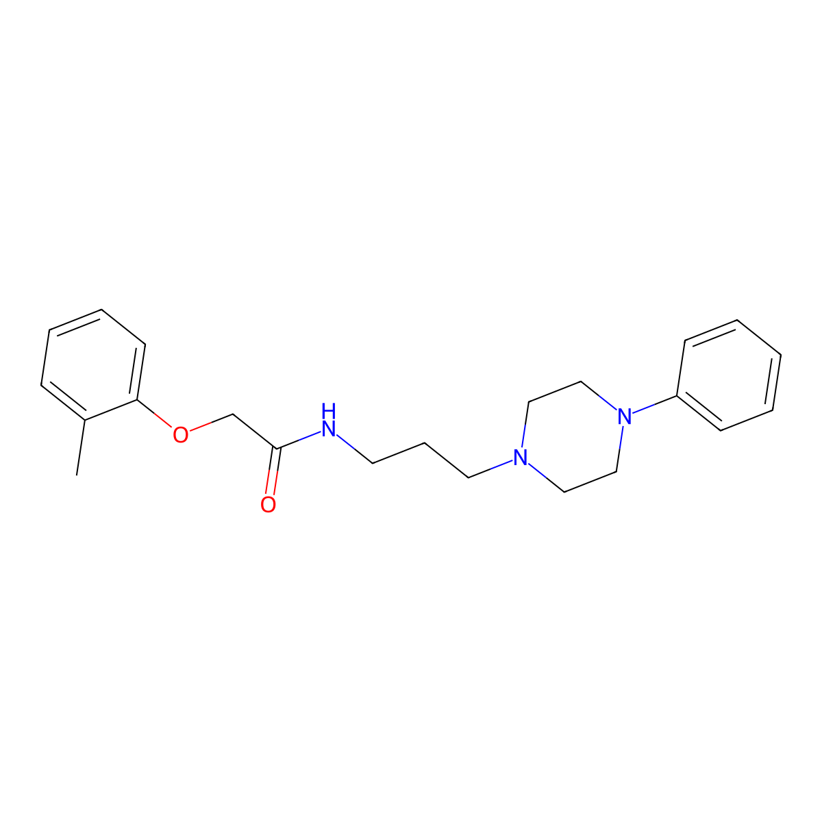 N-(3-(4-phenylpiperazin-1-yl)propyl)-2-(o-tolyloxy)acetamide molecular structure, CAS 1049375-34-9