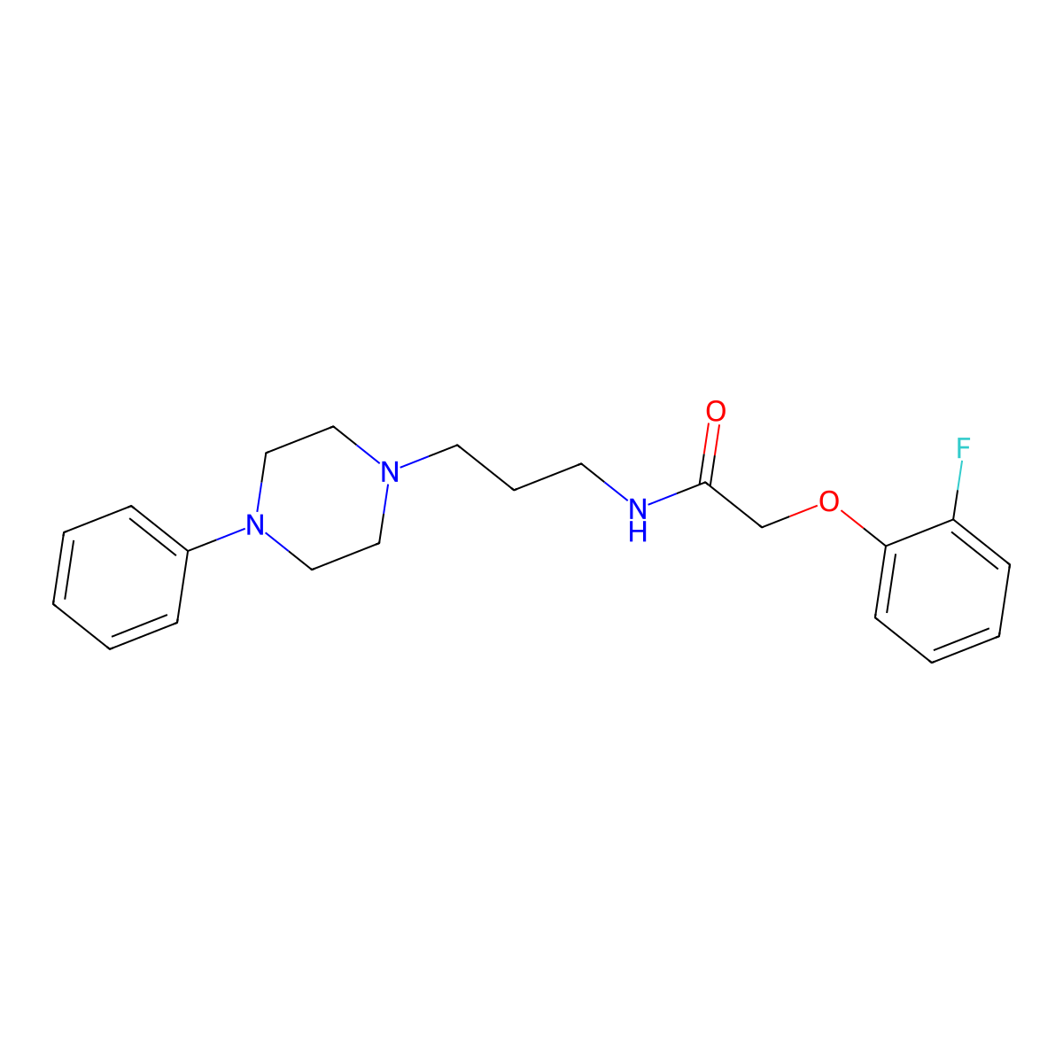 2-(2-fluorophenoxy)-N-[3-(4-phenylpiperazin-1-yl)propyl]acetamide molecular structure, CAS 1049375-41-8