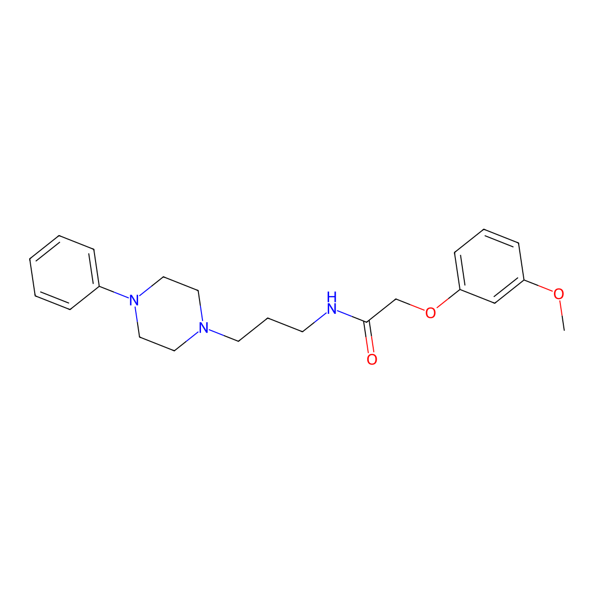 2-(3-methoxyphenoxy)-N-[3-(4-phenylpiperazin-1-yl)propyl]acetamide molecular structure, CAS 1049375-48-5