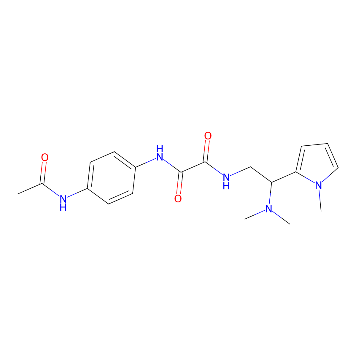 N1-(4-acetamidophenyl)-N2-(2-(dimethylamino)-2-(1-methyl-1H-pyrrol-2-yl)ethyl)oxalamide molecular structure, CAS 1049379-23-8
