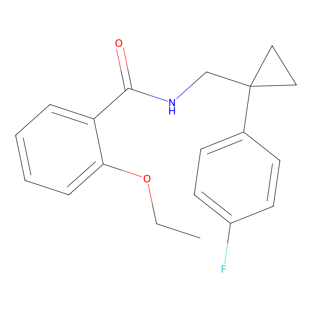2-ethoxy-N-((1-(4-fluorophenyl)cyclopropyl)methyl)benzamide molecular structure, CAS 1049388-52-4