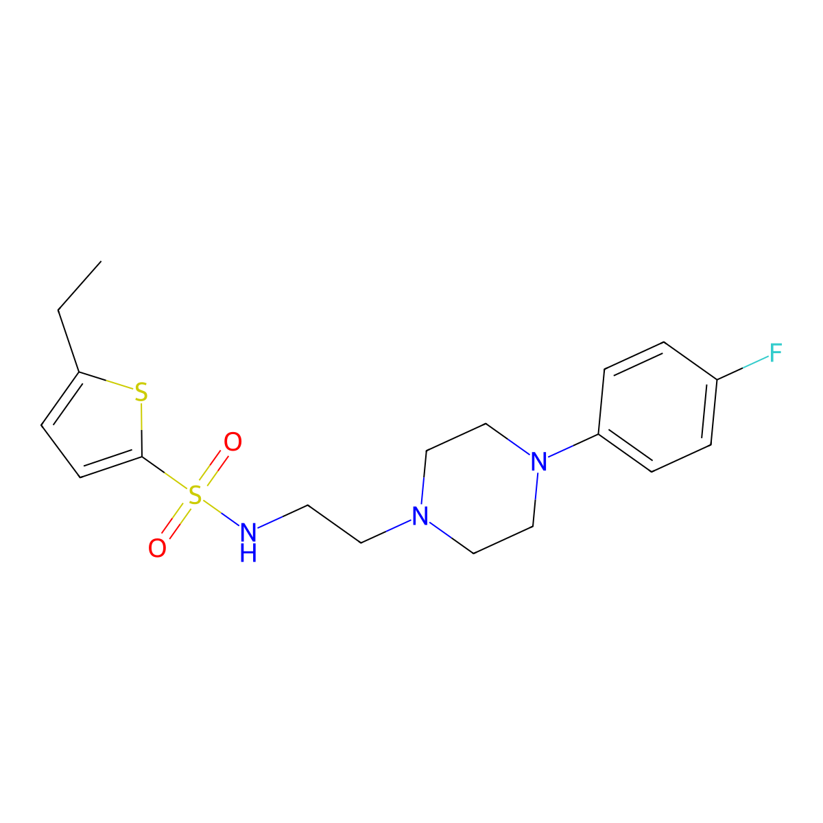 5-ethyl-N-{2-[4-(4-fluorophenyl)piperazin-1-yl]ethyl}thiophene-2-sulfonamide molecular structure, CAS 1049392-15-5