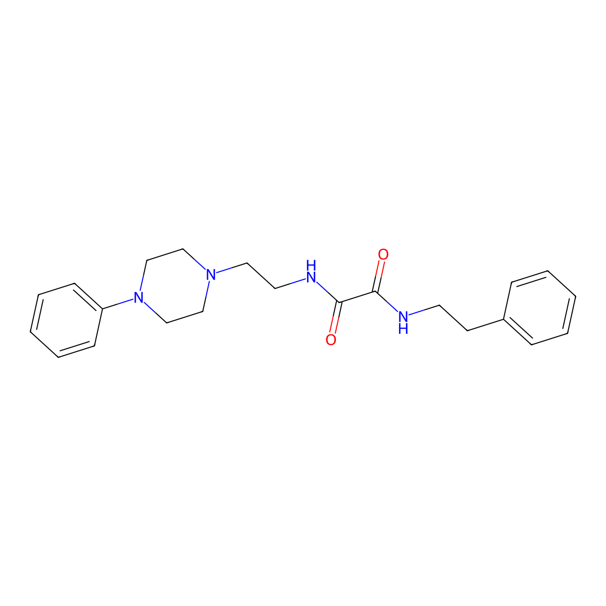 N1-phenethyl-N2-(2-(4-phenylpiperazin-1-yl)ethyl)oxalamide molecular structure, CAS 1049394-50-4