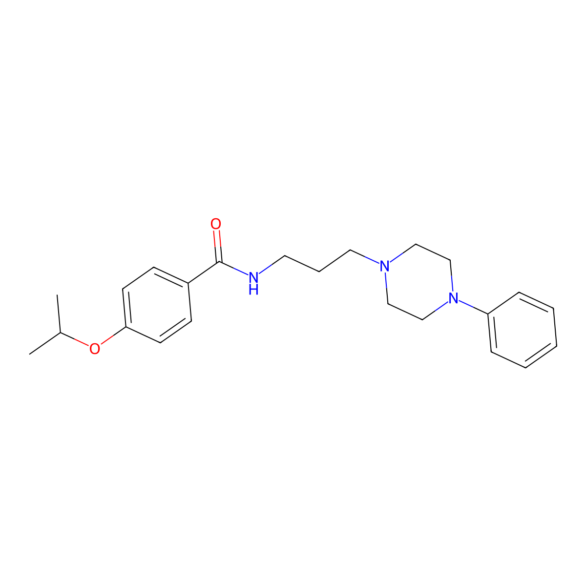 4-isopropoxy-N-(3-(4-phenylpiperazin-1-yl)propyl)benzamide molecular structure, CAS 1049395-24-5