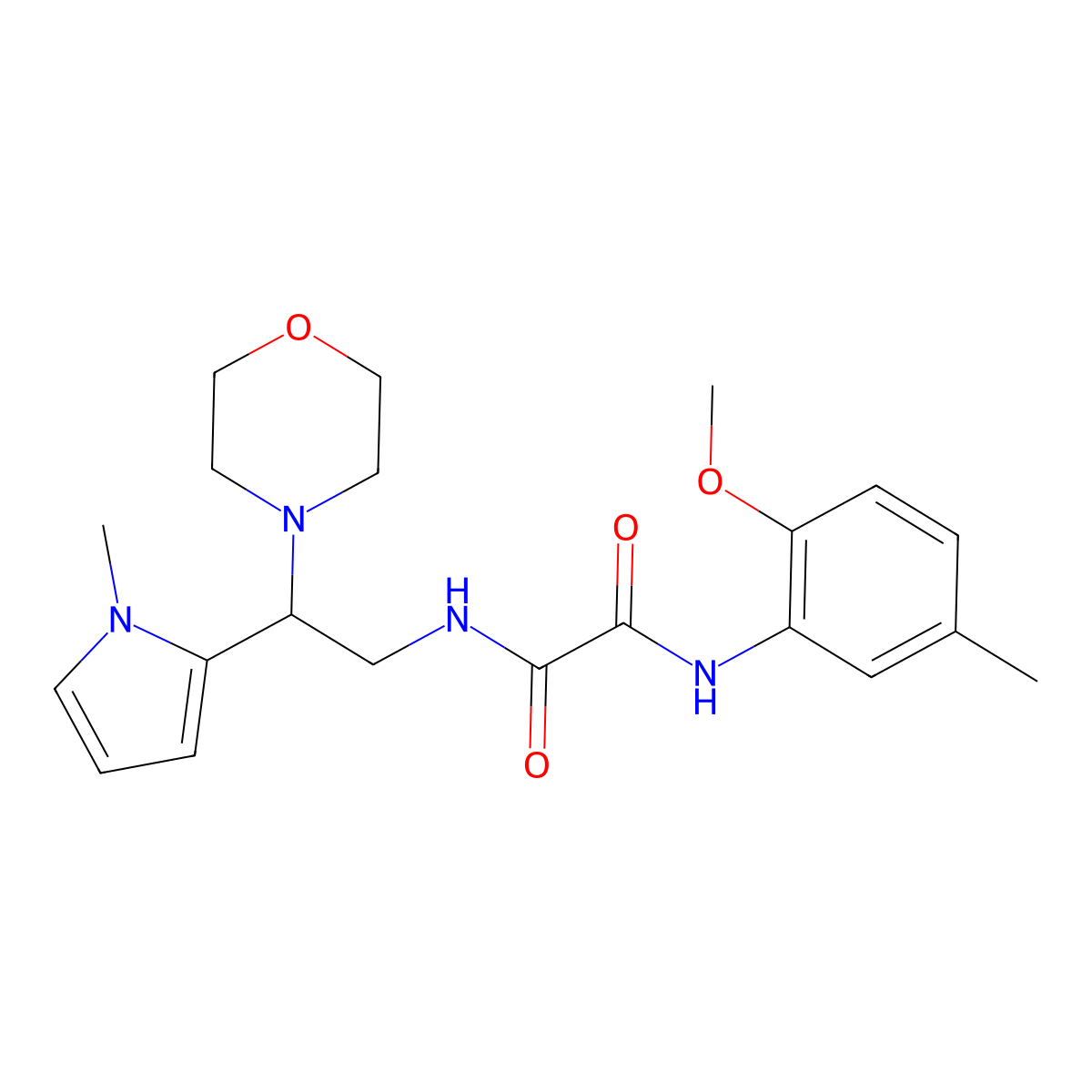 N1-(2-methoxy-5-methylphenyl)-N2-(2-(1-methyl-1H-pyrrol-2-yl)-2-morpholinoethyl)oxalamide molecular structure, CAS 1049398-11-9