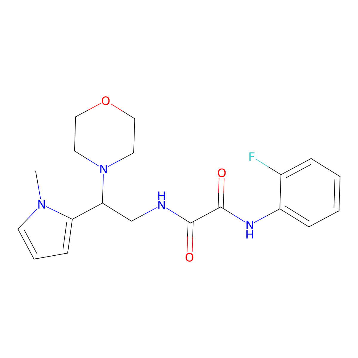 N1-(2-fluorophenyl)-N2-(2-(1-methyl-1H-pyrrol-2-yl)-2-morpholinoethyl)oxalamide molecular structure, CAS 1049398-36-8
