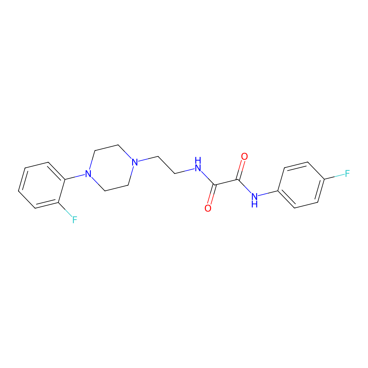 N1-(4-fluorophenyl)-N2-(2-(4-(2-fluorophenyl)piperazin-1-yl)ethyl)oxalamide molecular structure, CAS 1049398-77-7