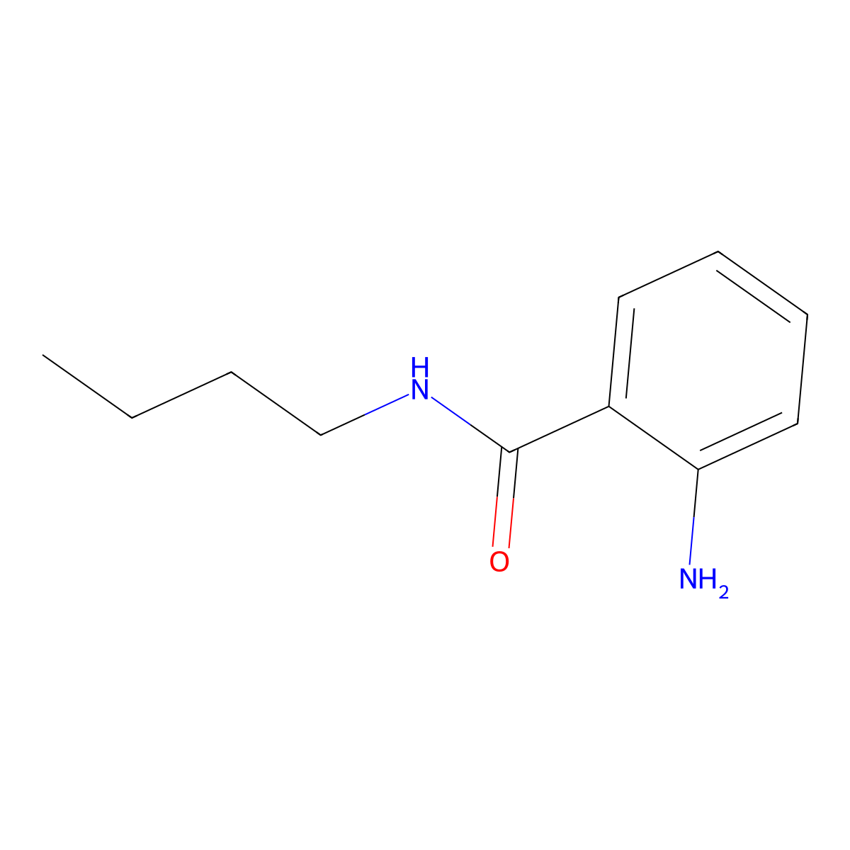2-Amino-N-butylbenzamide molecular structure, CAS 10494-82-3