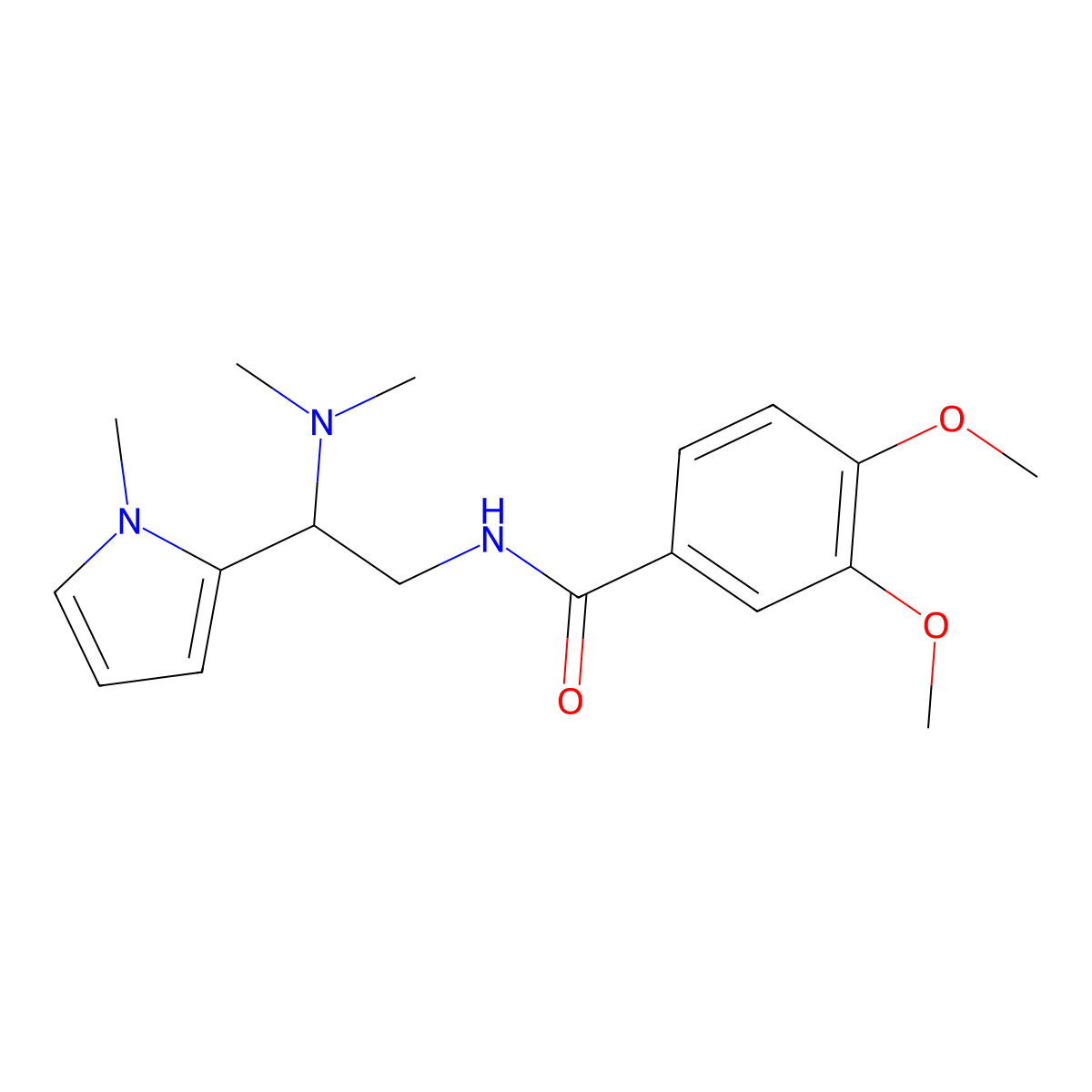 N-(2-(dimethylamino)-2-(1-methyl-1H-pyrrol-2-yl)ethyl)-3,4-dimethoxybenzamide molecular structure, CAS 1049414-47-2