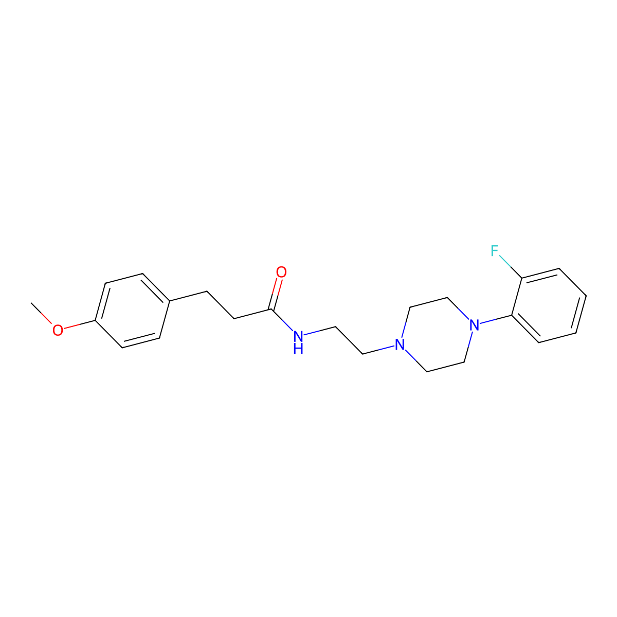 N-{2-[4-(2-fluorophenyl)piperazin-1-yl]ethyl}-3-(4-methoxyphenyl)propanamide molecular structure, CAS 1049417-04-0