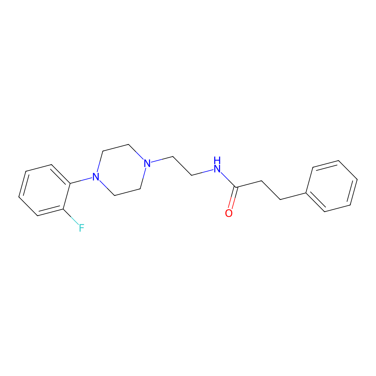 N-{2-[4-(2-fluorophenyl)piperazin-1-yl]ethyl}-3-phenylpropanamide molecular structure, CAS 1049417-58-4