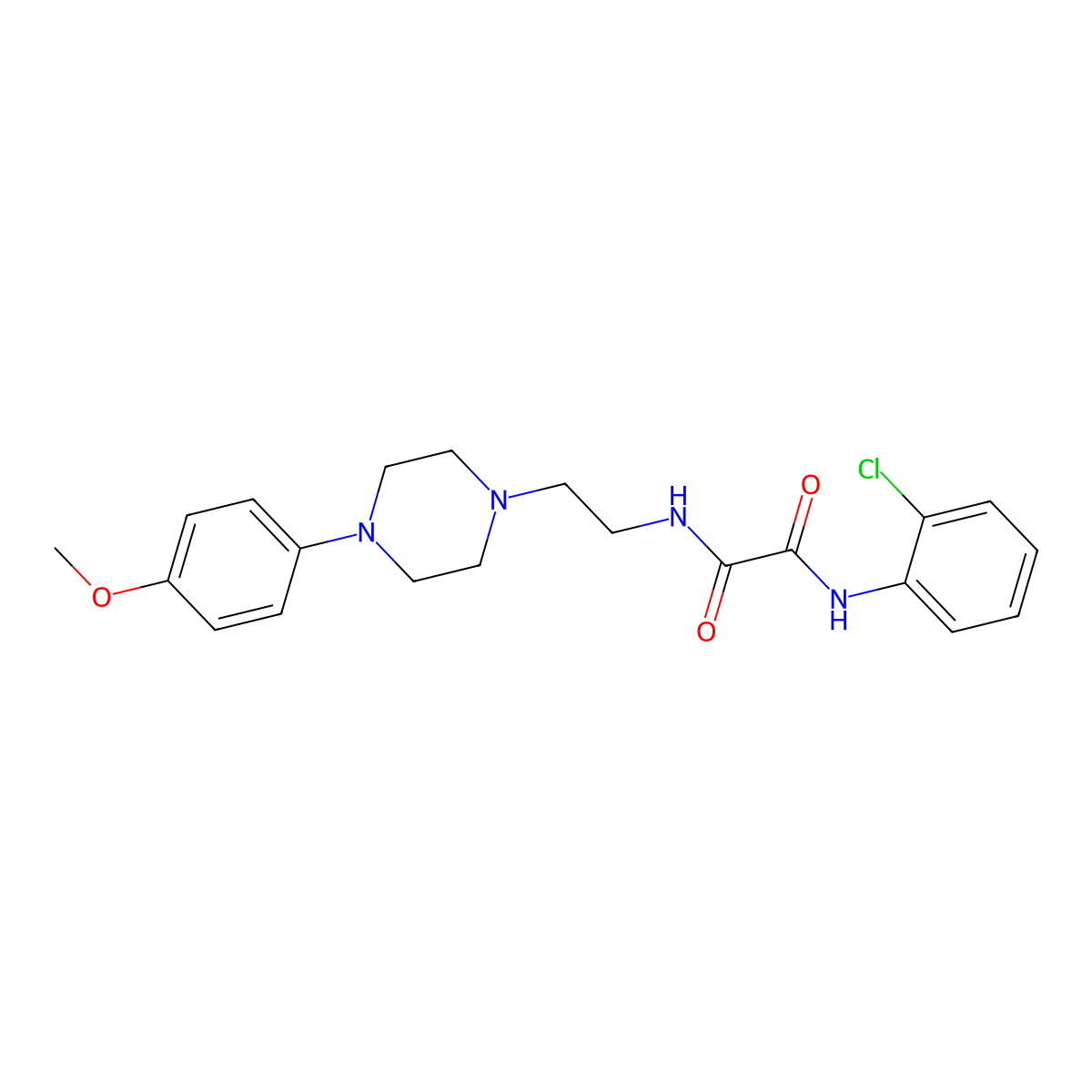 N1-(2-chlorophenyl)-N2-(2-(4-(4-methoxyphenyl)piperazin-1-yl)ethyl)oxalamide molecular structure, CAS 1049418-46-3