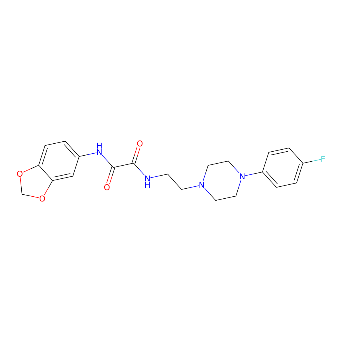 N1-(benzo[d][1,3]dioxol-5-yl)-N2-(2-(4-(4-fluorophenyl)piperazin-1-yl)ethyl)oxalamide molecular structure, CAS 1049418-95-2