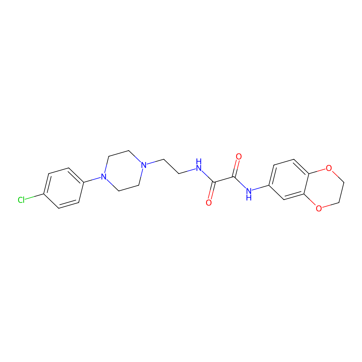 N1-(2-(4-(4-chlorophenyl)piperazin-1-yl)ethyl)-N2-(2,3-dihydrobenzo[b][1,4]dioxin-6-yl)oxalamide molecular structure, CAS 1049422-38-9