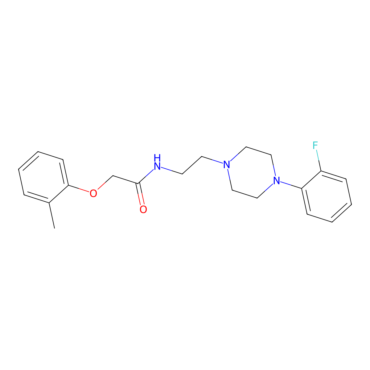 N-(2-(4-(2-fluorophenyl)piperazin-1-yl)ethyl)-2-(o-tolyloxy)acetamide molecular structure, CAS 1049432-19-0