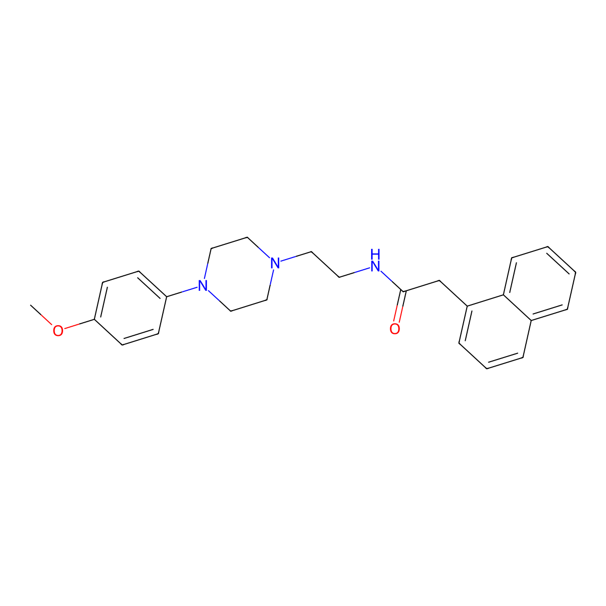 N-{2-[4-(4-methoxyphenyl)piperazin-1-yl]ethyl}-2-(naphthalen-1-yl)acetamide molecular structure, CAS 1049439-17-9