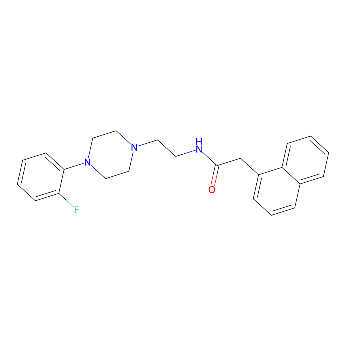 N-{2-[4-(2-fluorophenyl)piperazin-1-yl]ethyl}-2-(naphthalen-1-yl)acetamide molecular structure, CAS 1049439-78-2