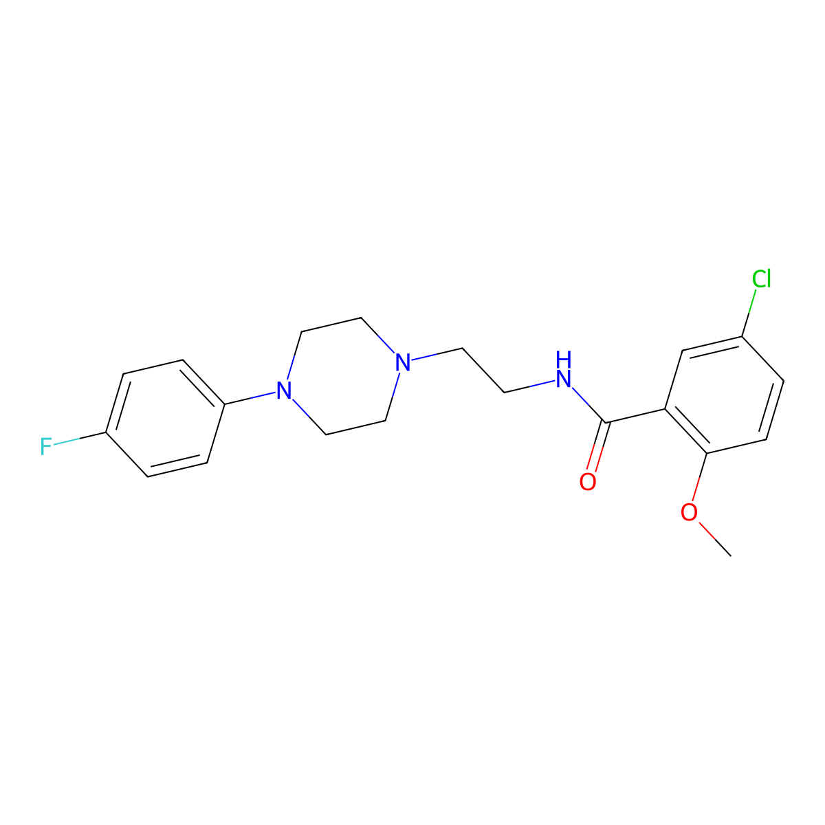 5-chloro-N-{2-[4-(4-fluorophenyl)piperazin-1-yl]ethyl}-2-methoxybenzamide molecular structure, CAS 1049440-51-8
