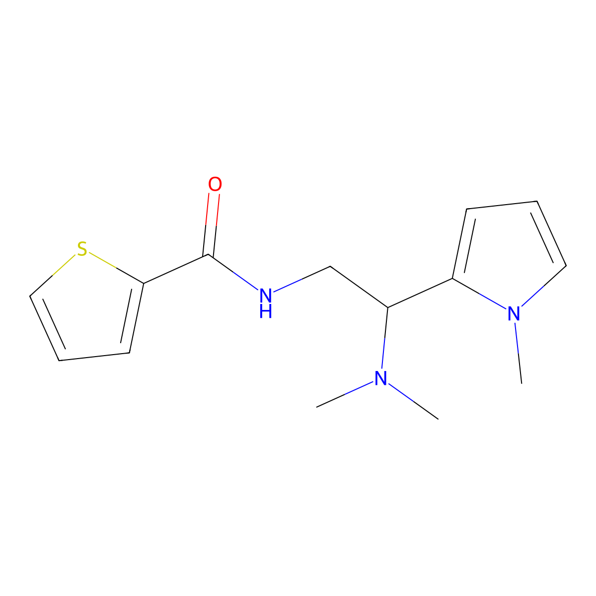 N-[2-(dimethylamino)-2-(1-methyl-1H-pyrrol-2-yl)ethyl]thiophene-2-carboxamide molecular structure, CAS 1049442-86-5
