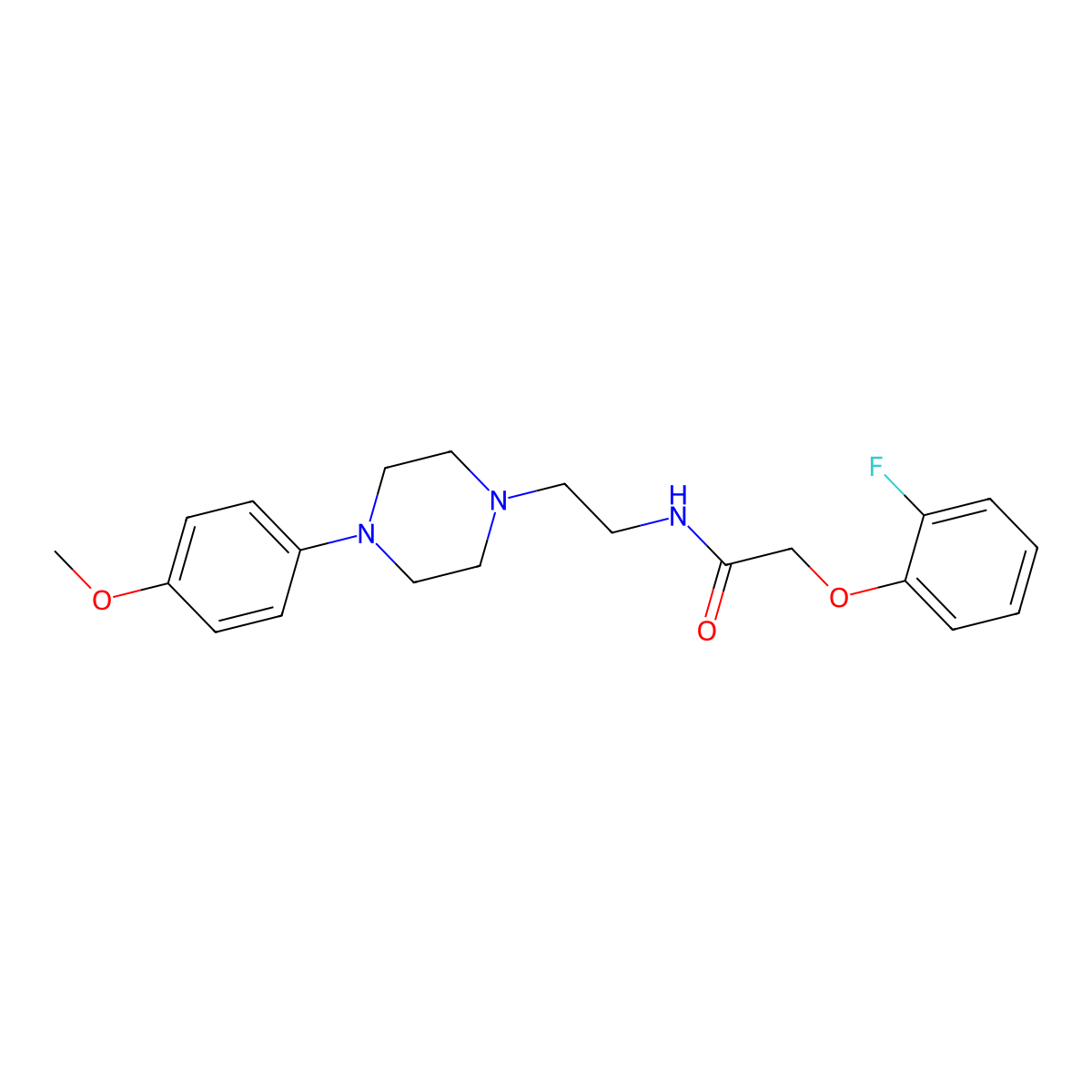 2-(2-fluorophenoxy)-N-{2-[4-(4-methoxyphenyl)piperazin-1-yl]ethyl}acetamide molecular structure, CAS 1049447-29-1