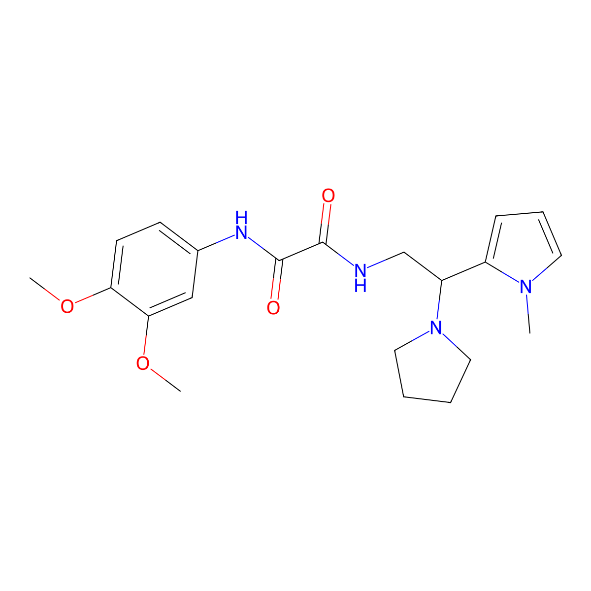 N1-(3,4-dimethoxyphenyl)-N2-(2-(1-methyl-1H-pyrrol-2-yl)-2-(pyrrolidin-1-yl)ethyl)oxalamide molecular structure, CAS 1049452-78-9