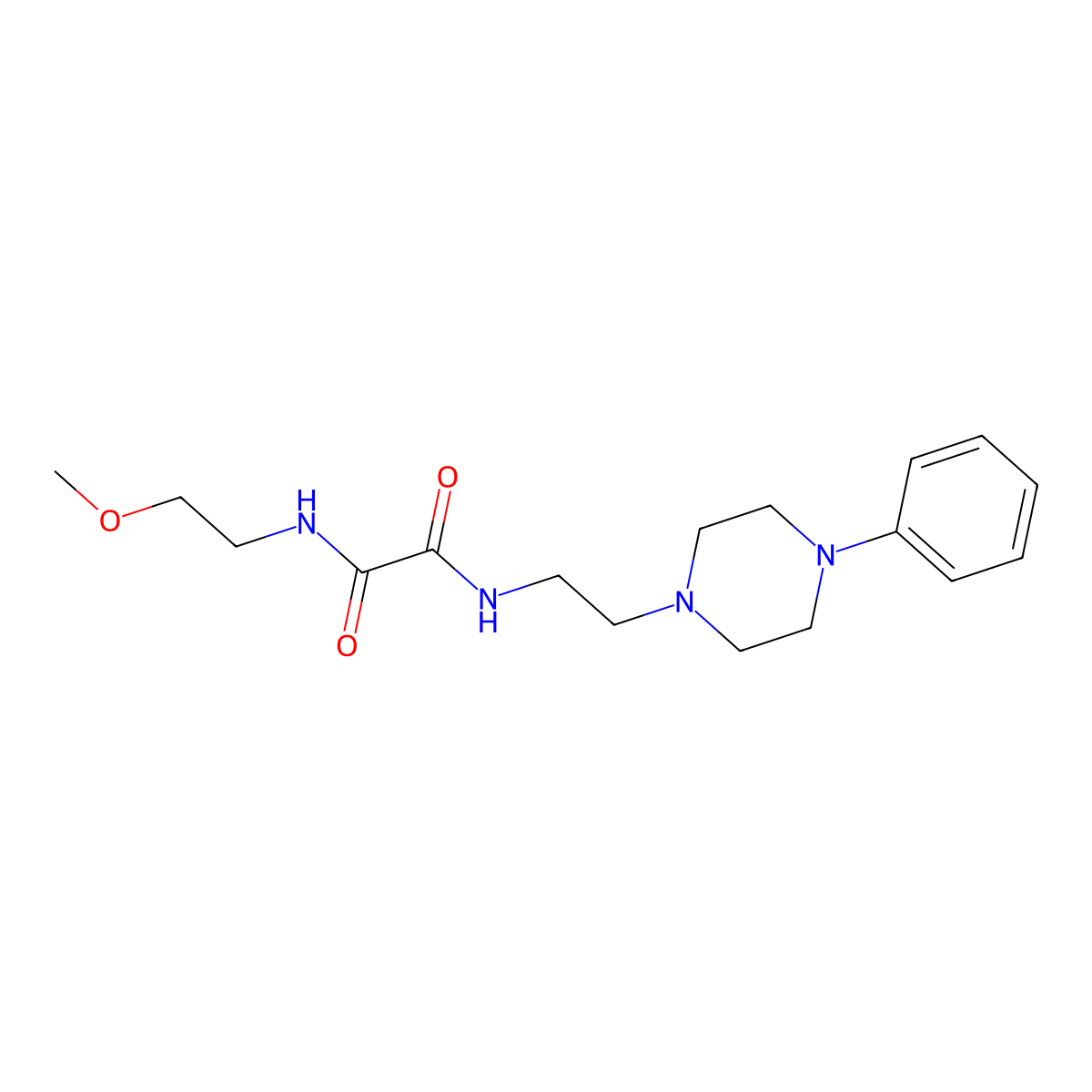 N1-(2-methoxyethyl)-N2-(2-(4-phenylpiperazin-1-yl)ethyl)oxalamide molecular structure, CAS 1049468-84-9